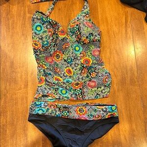 Bleu Rod Beattie Multicolor Floral Bikini